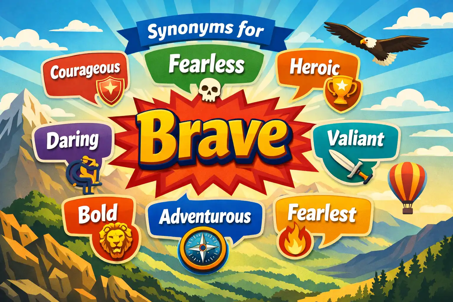 synonyms for brave