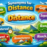 Synonyms for distance