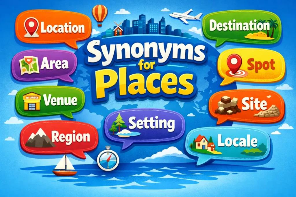 Synonyms for places