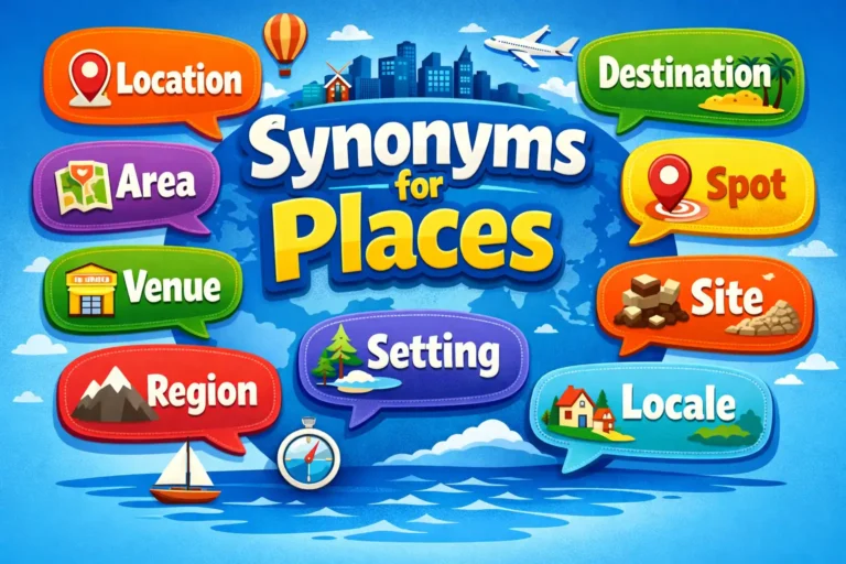 Synonyms for places