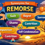 Synonyms for remorse