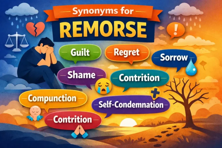Synonyms for remorse