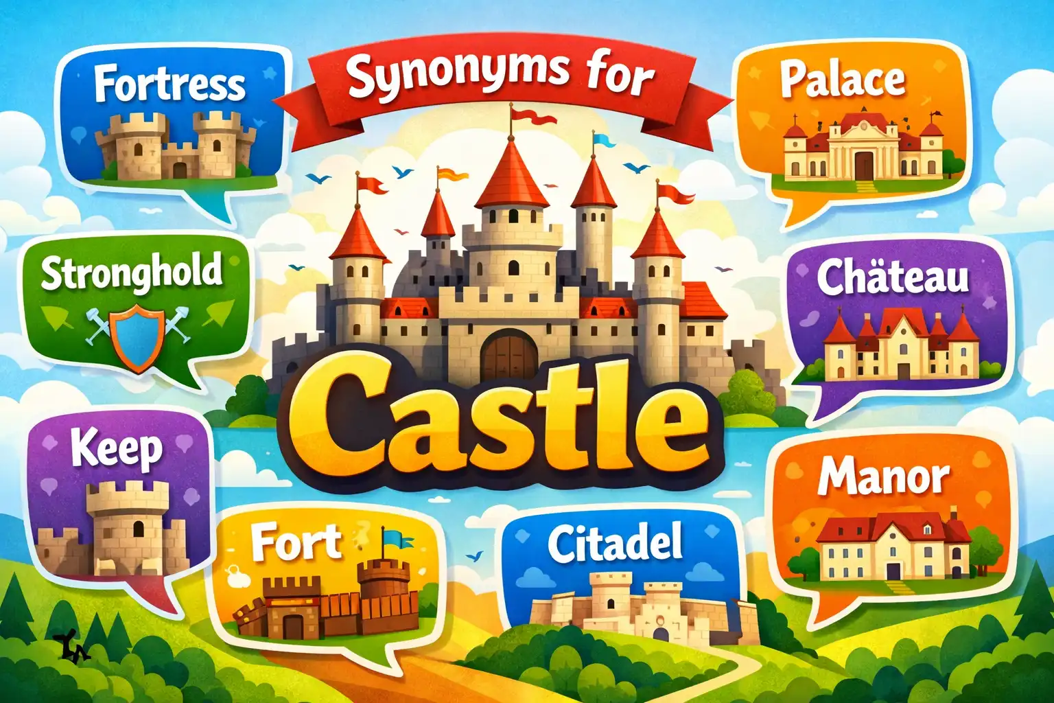 synonyms for castle