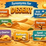 synonyms for desert