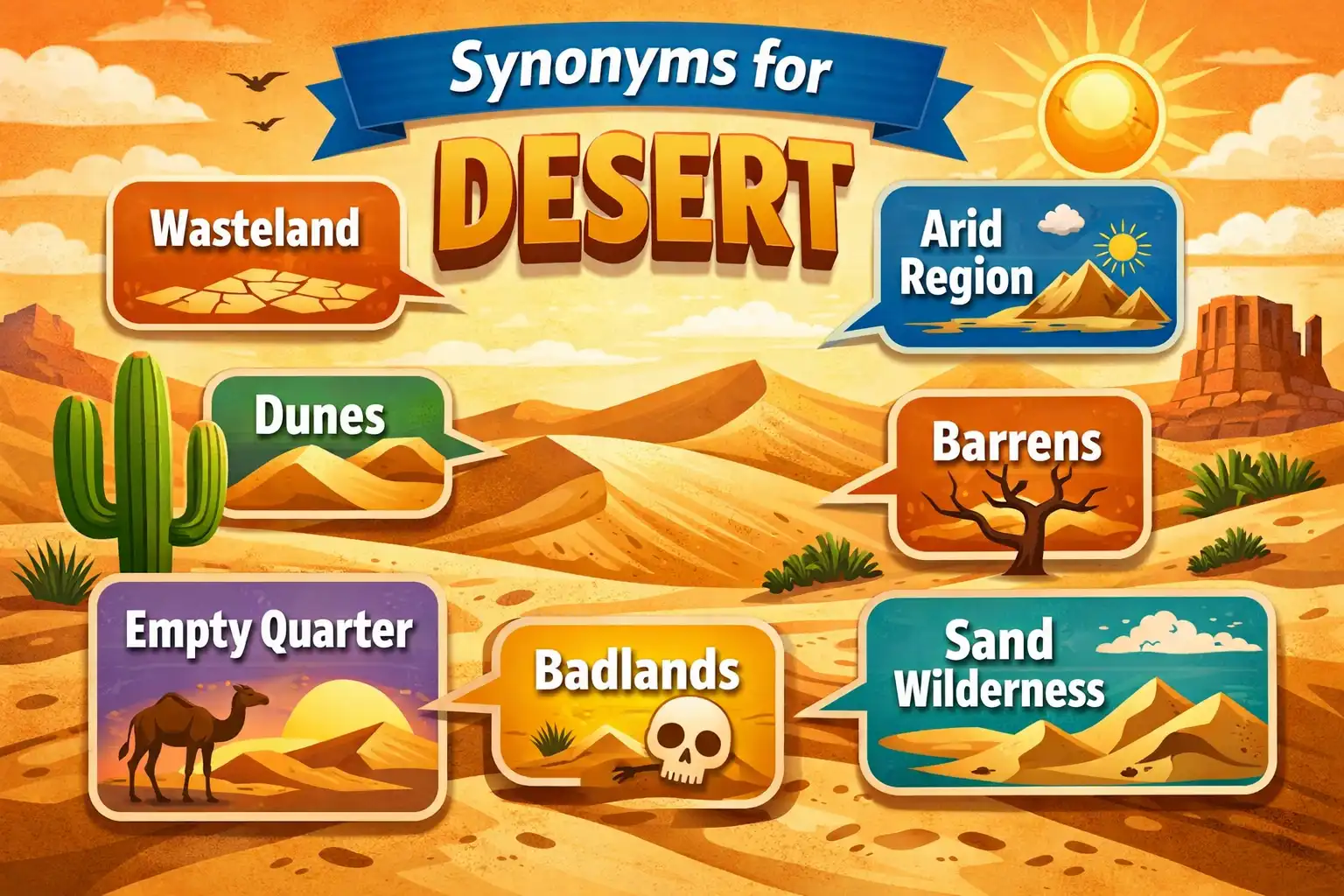 synonyms for desert