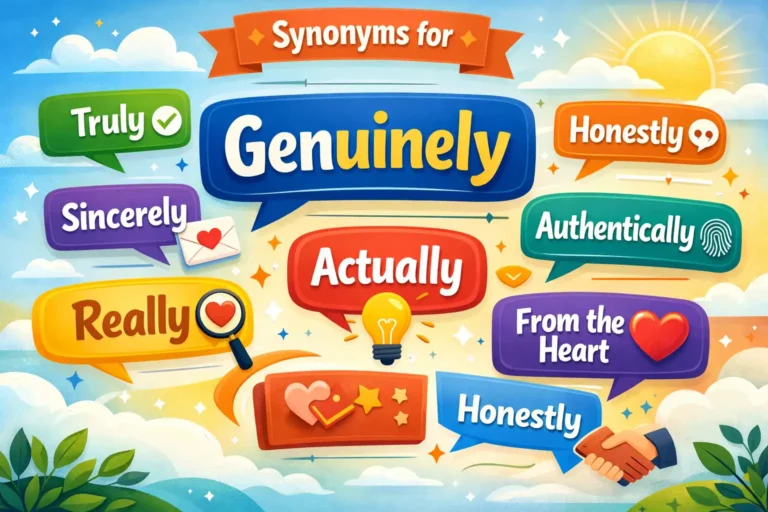 synonyms for genuinely