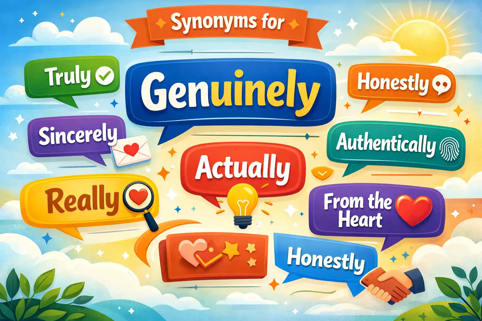synonyms for genuinely
