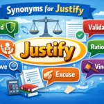 synonyms for justify