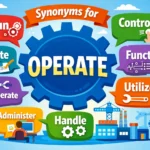 synonyms for operate