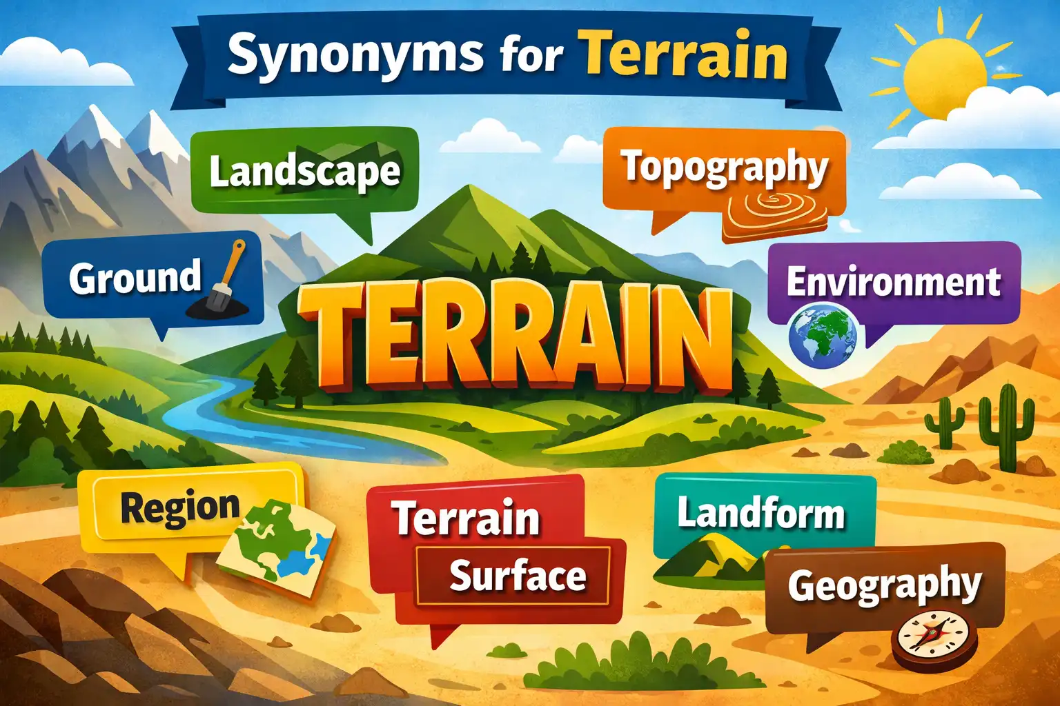 synonyms for terrain