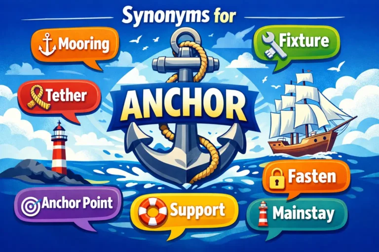 synonyms for anchor