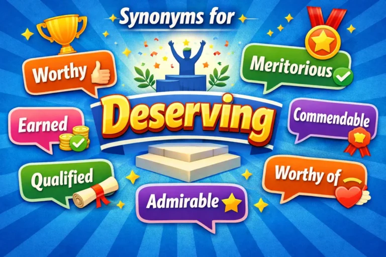 synonyms for deserving