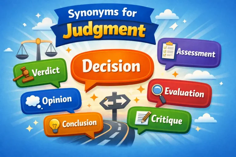 synonyms for judgement