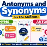 antonyms and synonyms for ESL students
