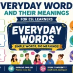 everyday words and their meanings for ESL