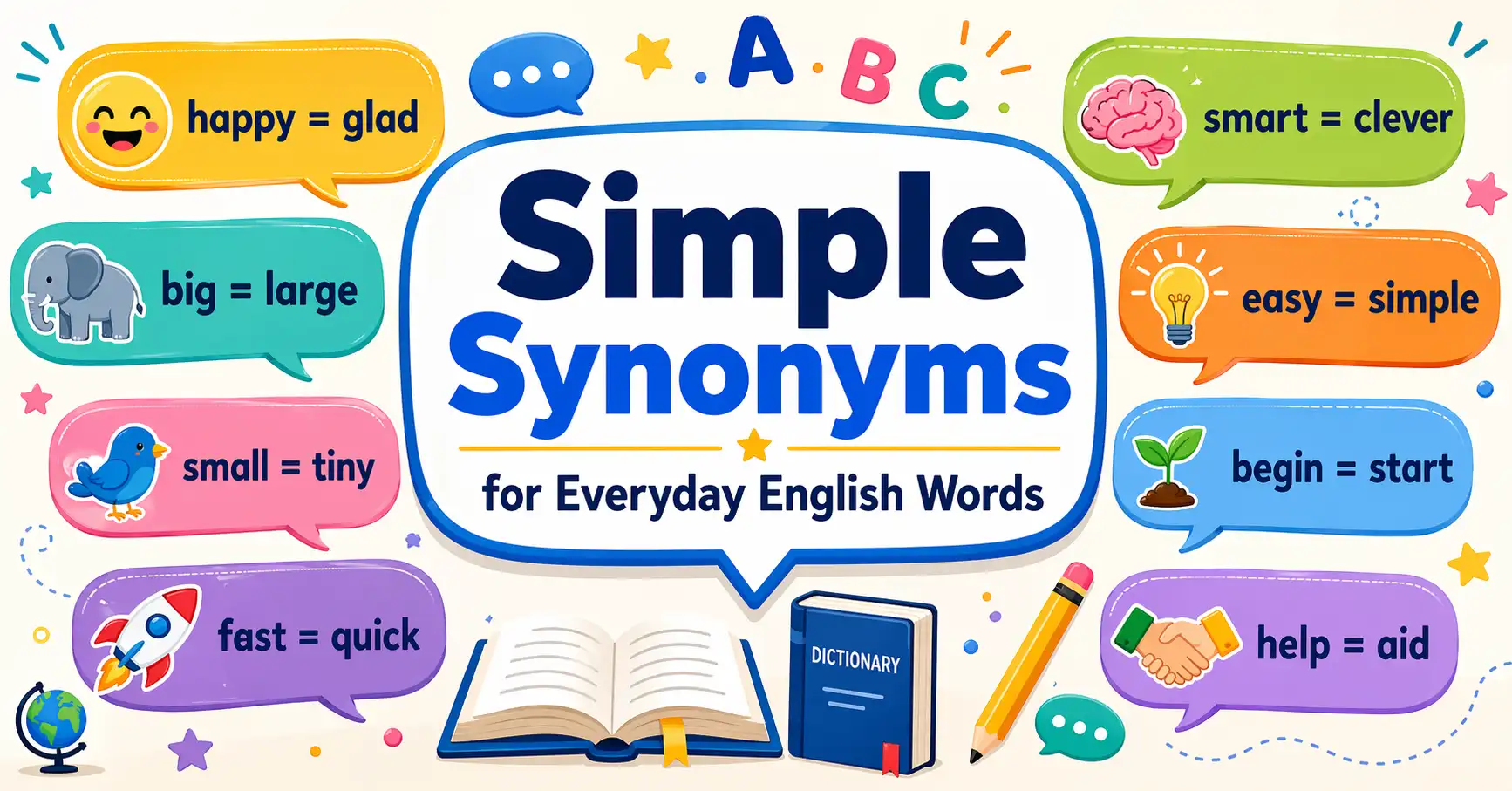 simple synonyms for everyday English words
