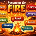 synonyms for fire