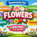 synonyms for flowers
