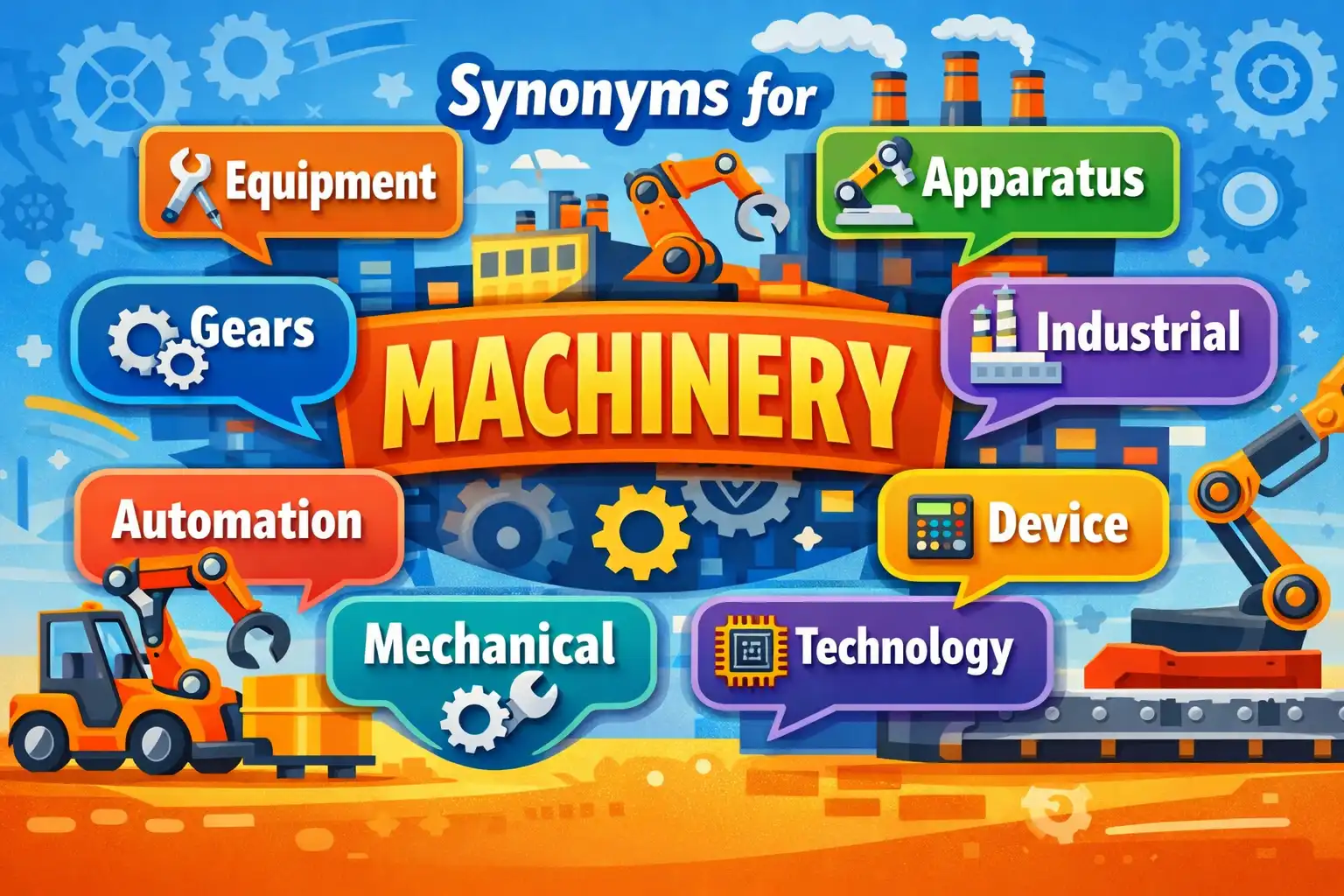 synonyms for machinery