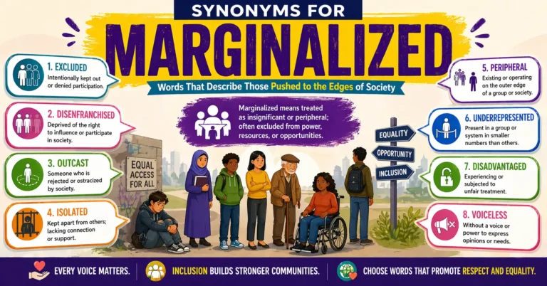 synonyms for marginalized