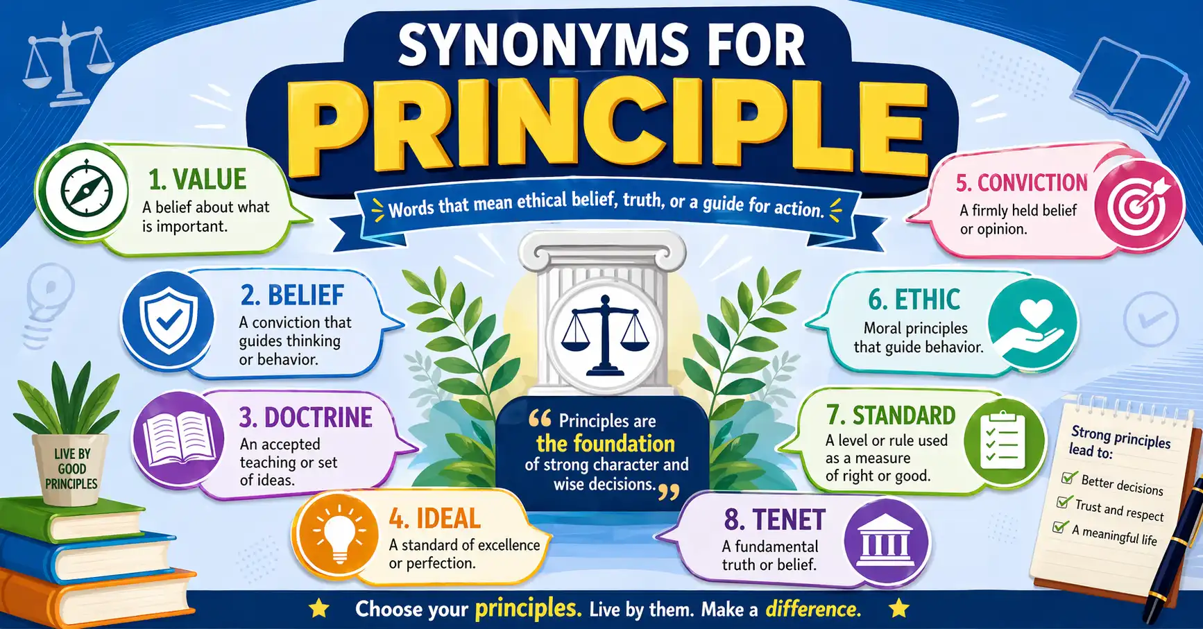 synonyms for principle