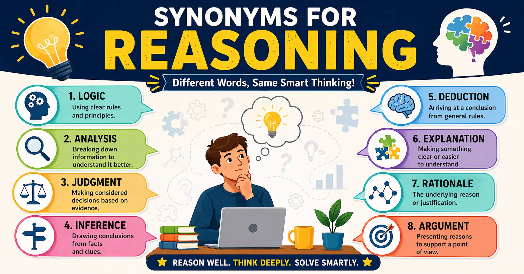 synonyms for reasoning