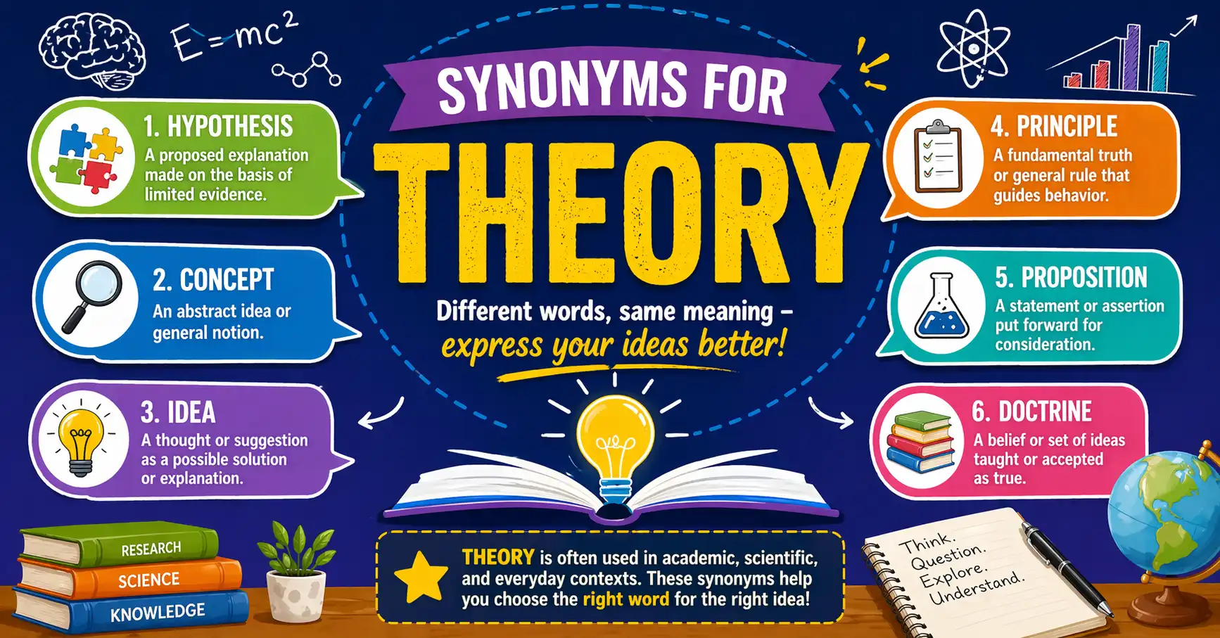 synonyms for theory