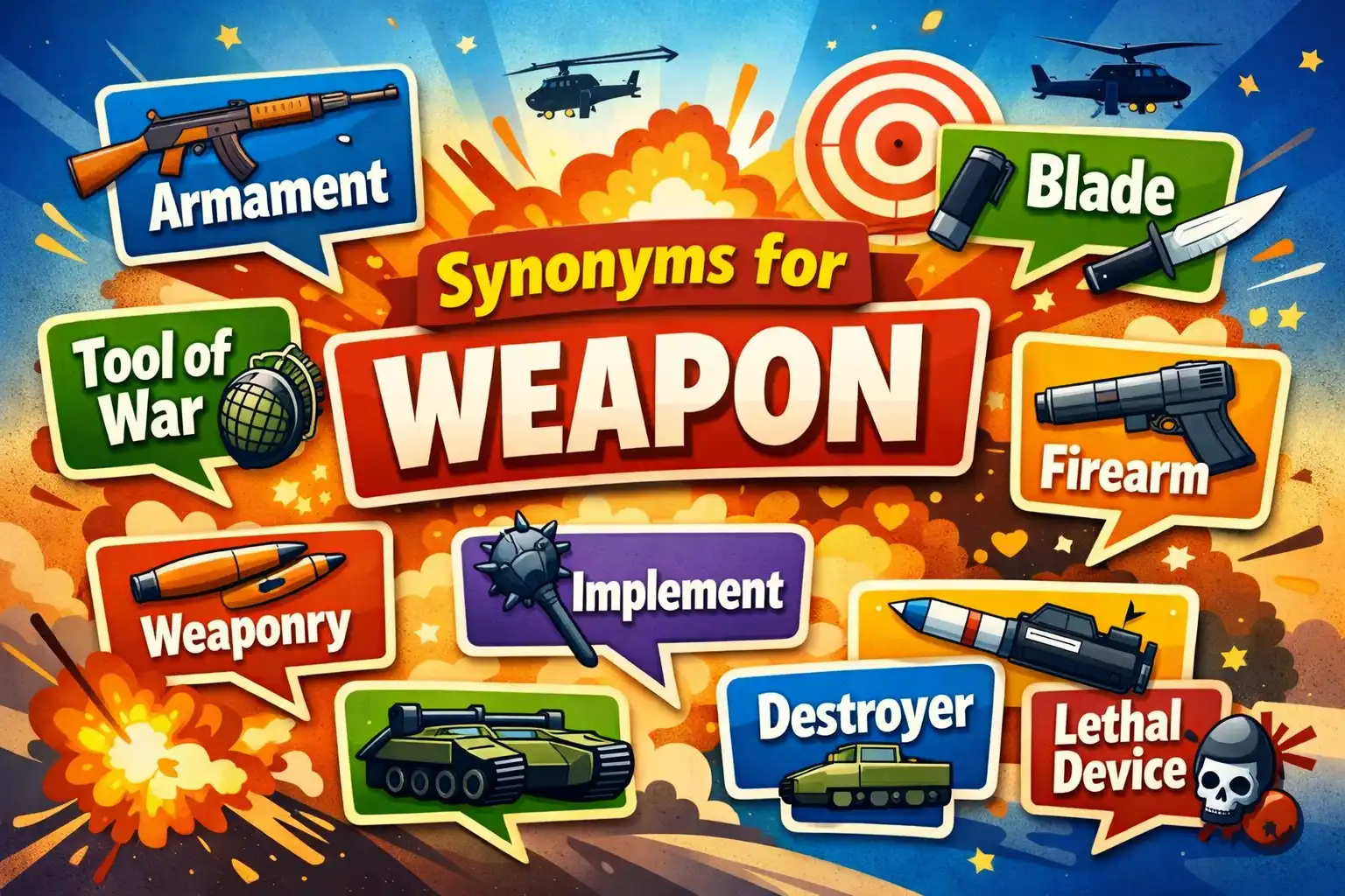synonyms for weapon