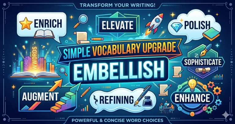 Simple Vocabulary Upgrade for Writing: 50+ Word Swaps That Instantly Improve Your Style