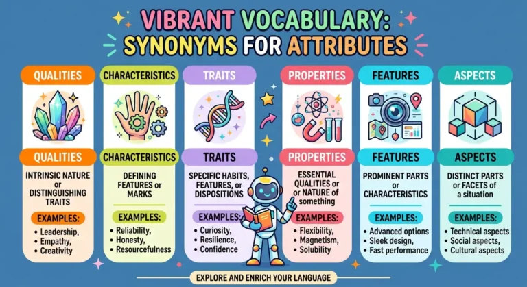 synonyms for attributes