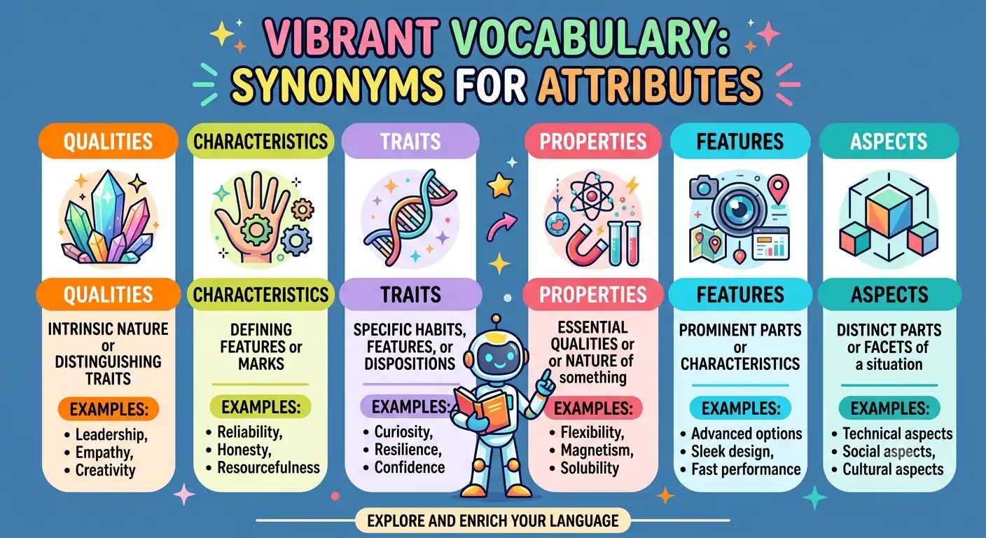 synonyms for attributes