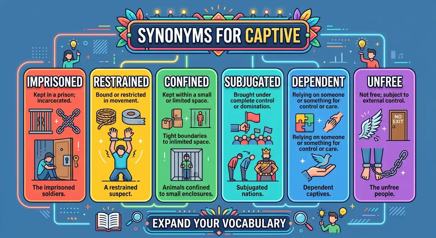 synonyms for captive