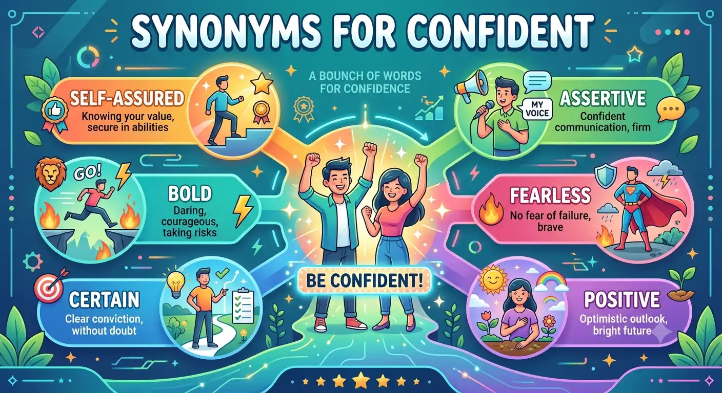 synonyms for confident