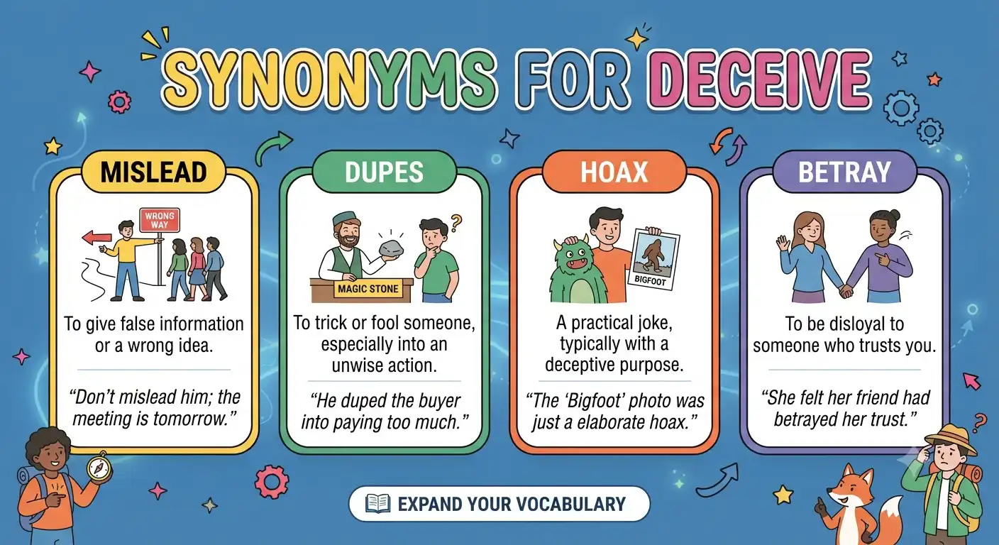 synonyms for deceive
