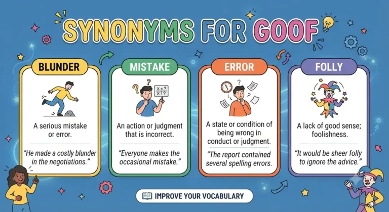 synonyms for goof