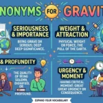 synonyms for gravity