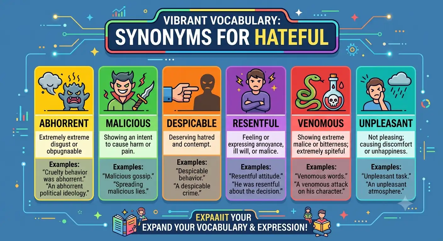 synonyms for hateful