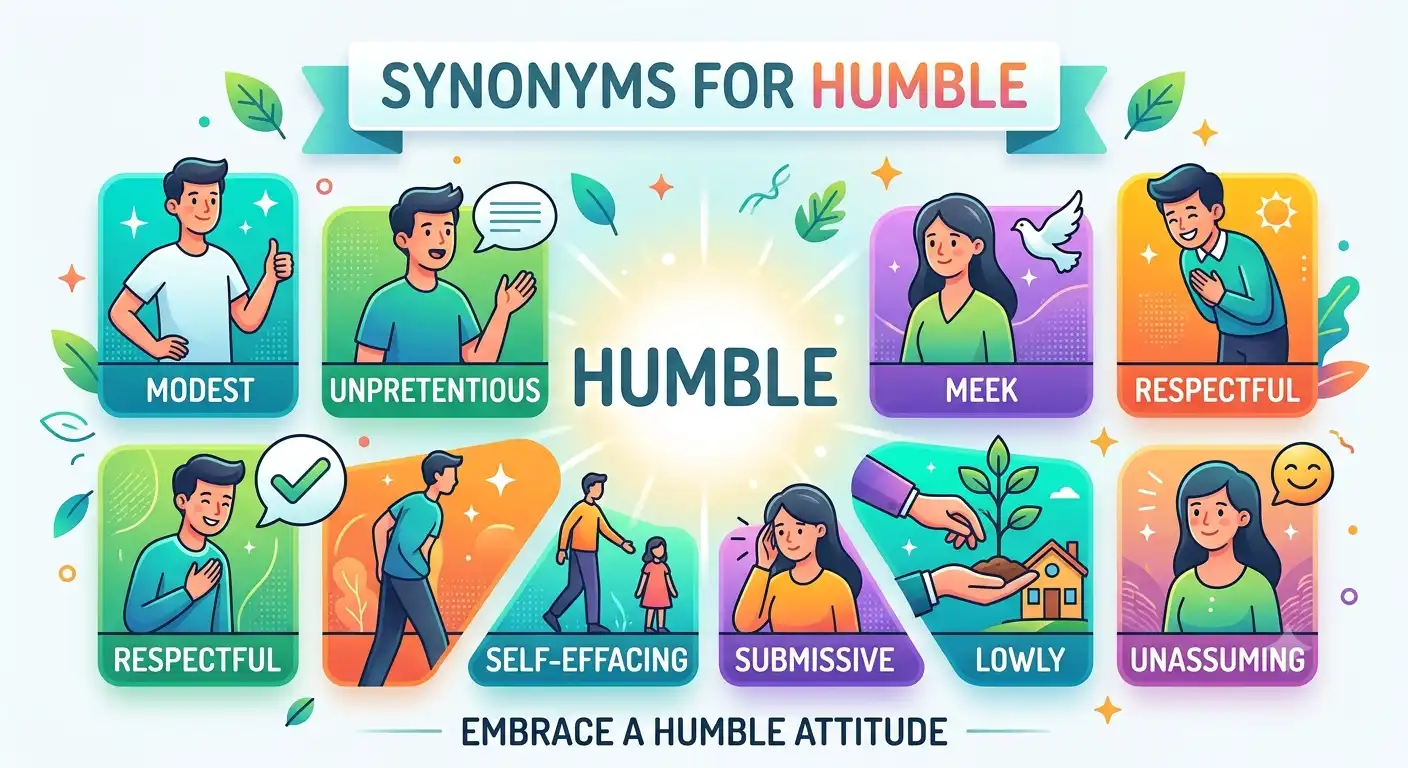 synonyms for humble