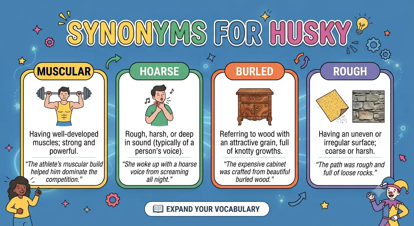 synonyms for husky