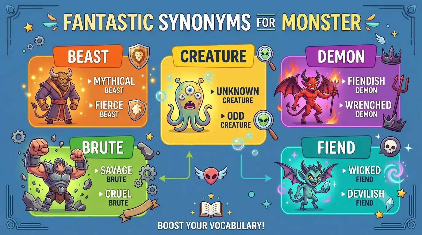 synonyms for monster