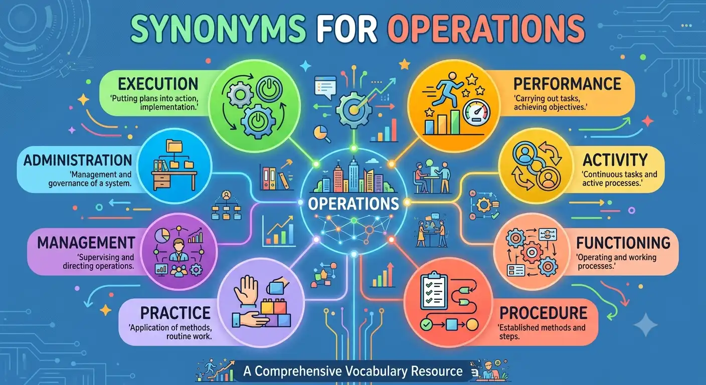 synonyms for operations