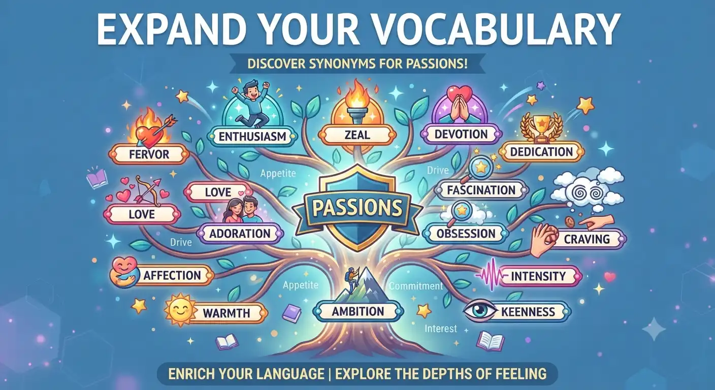 synonyms for passions