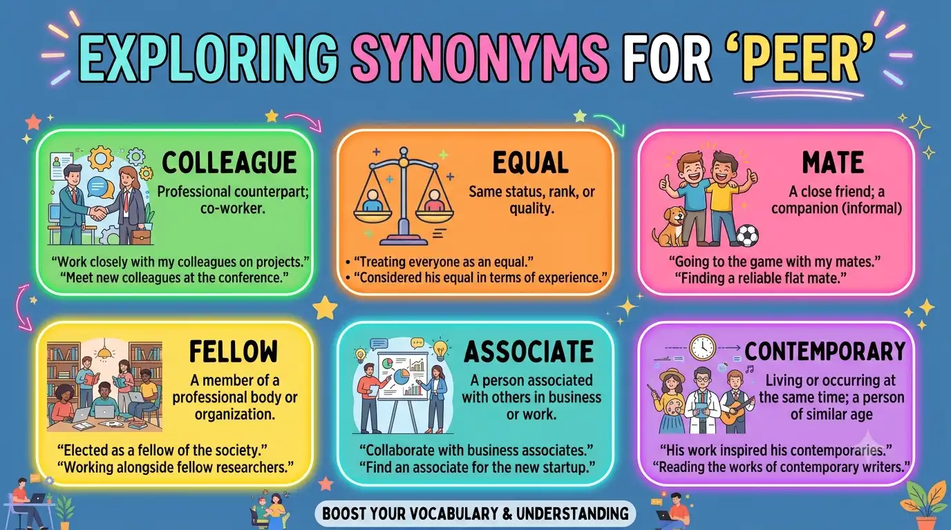 synonyms for peer