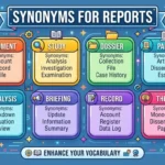 synonyms for reports