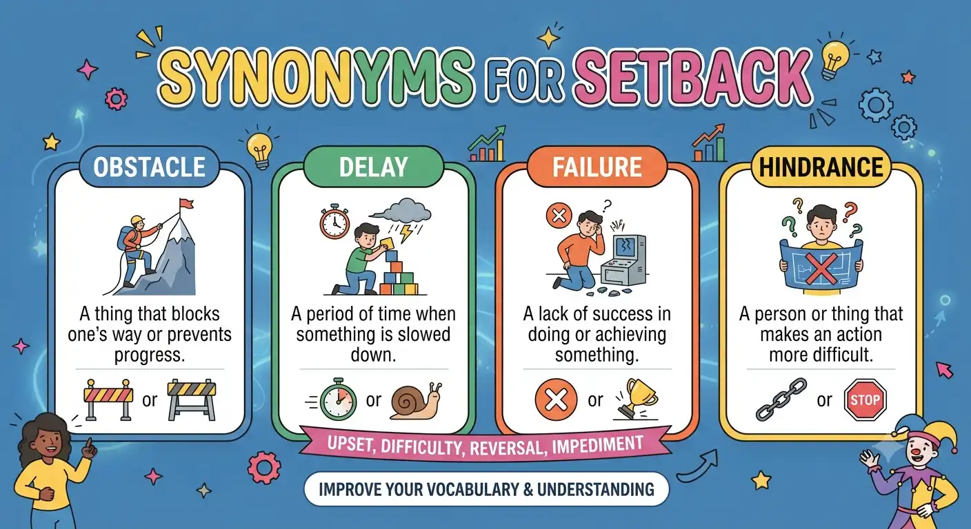 synonyms for setback