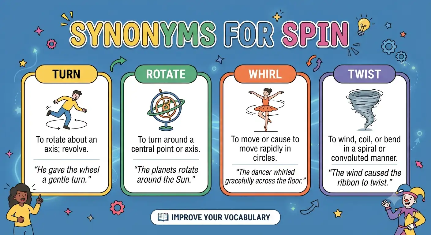 synonyms for spin