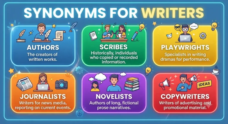 synonyms for writers