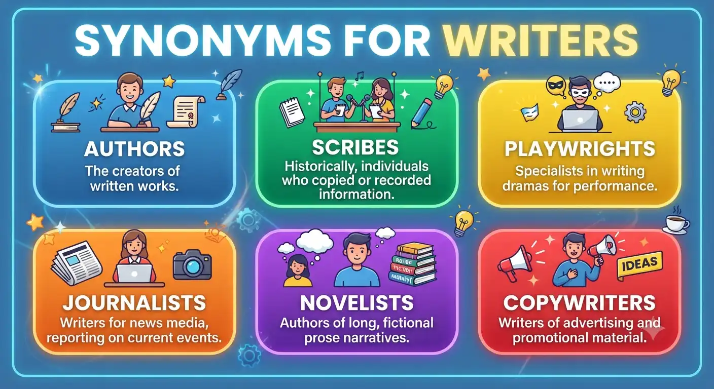 synonyms for writers
