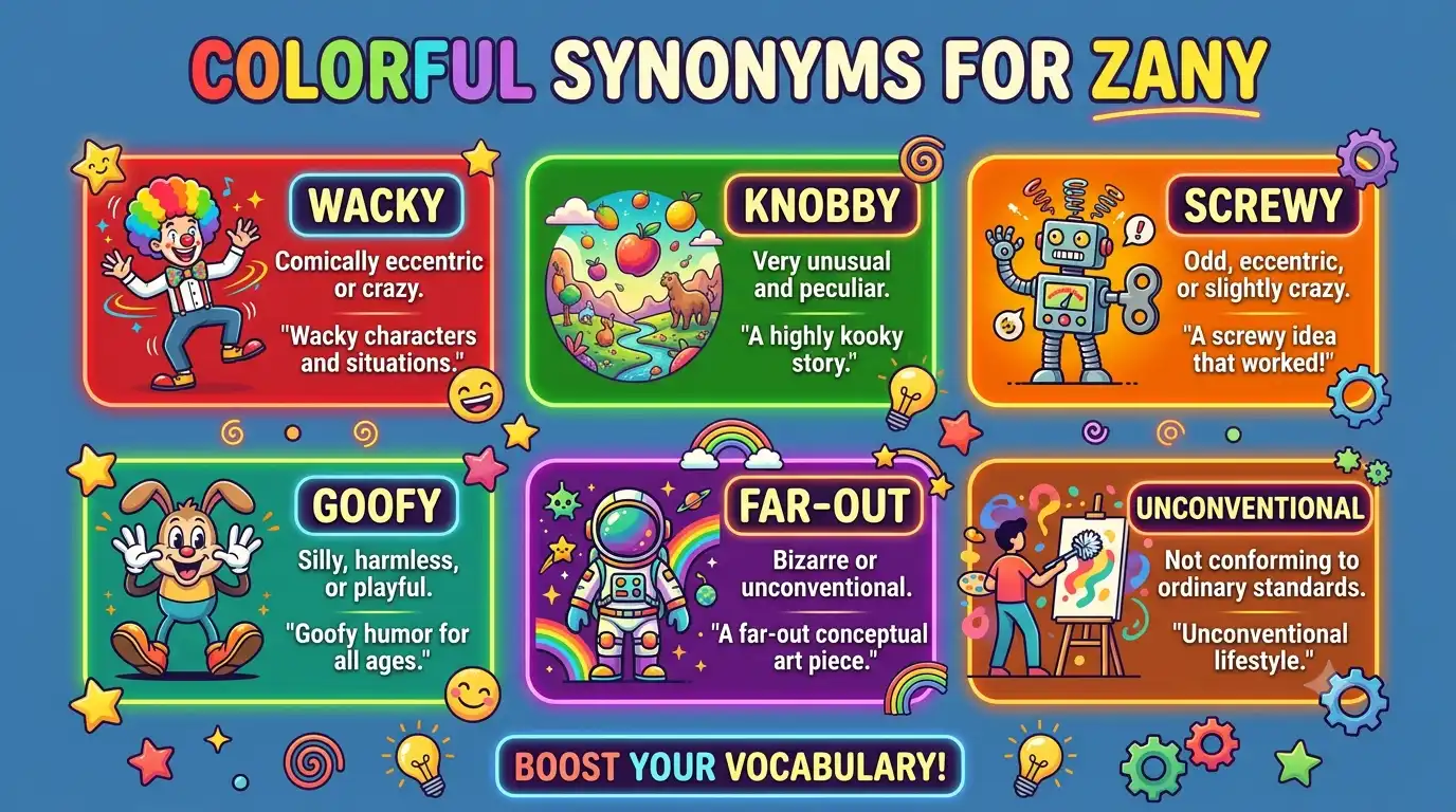 synonyms for zany