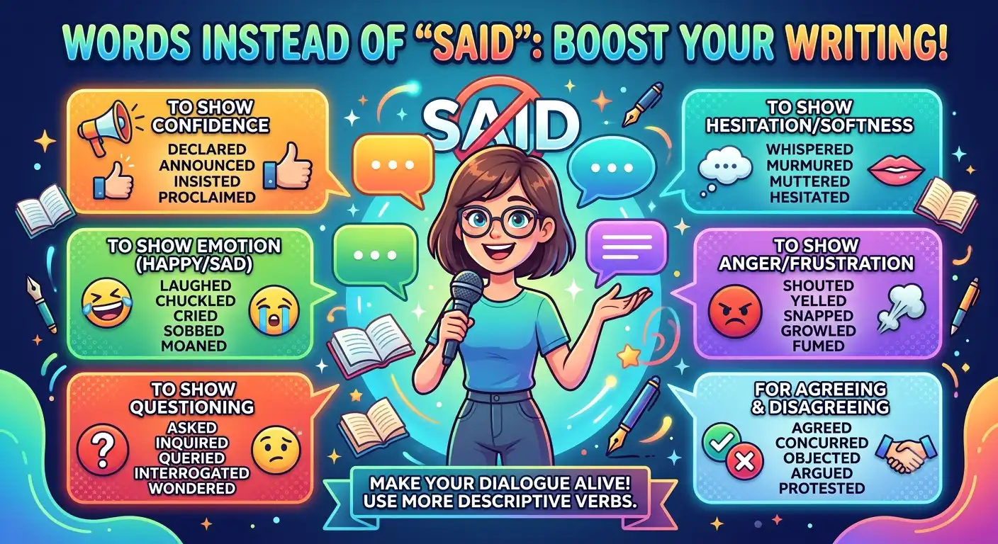 words instead of said